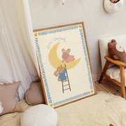 Bunny Moon – Nursery & kids wall art