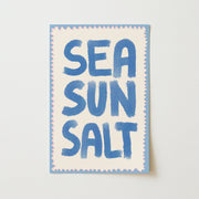 Sea, Sun, Salt Blue - Coastal Wall Art