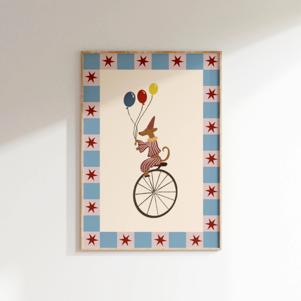 Circus Dog Nursery Print, Circus Nursery Decor
