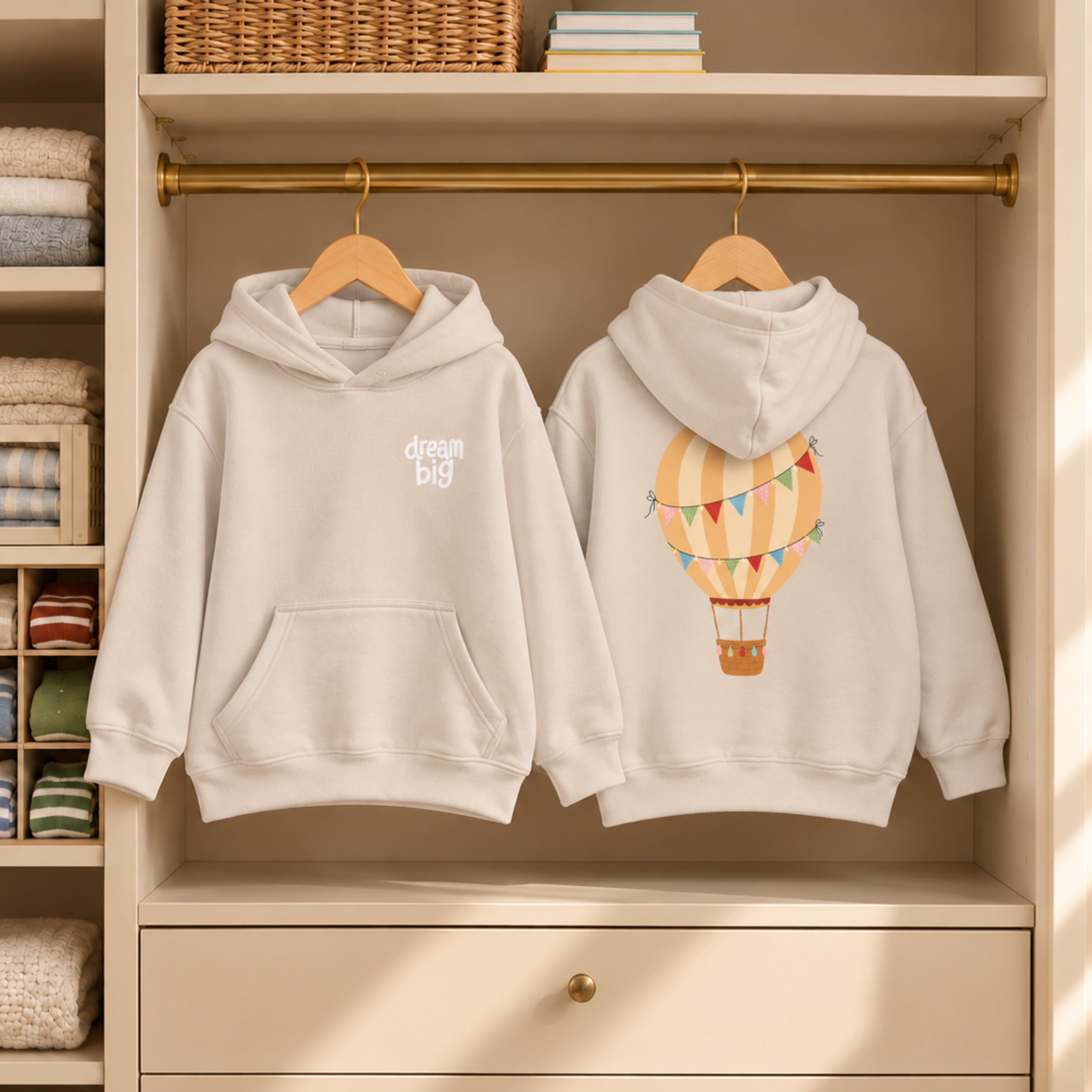 Dream Big Hot Air Balloon – Kids Hoodie