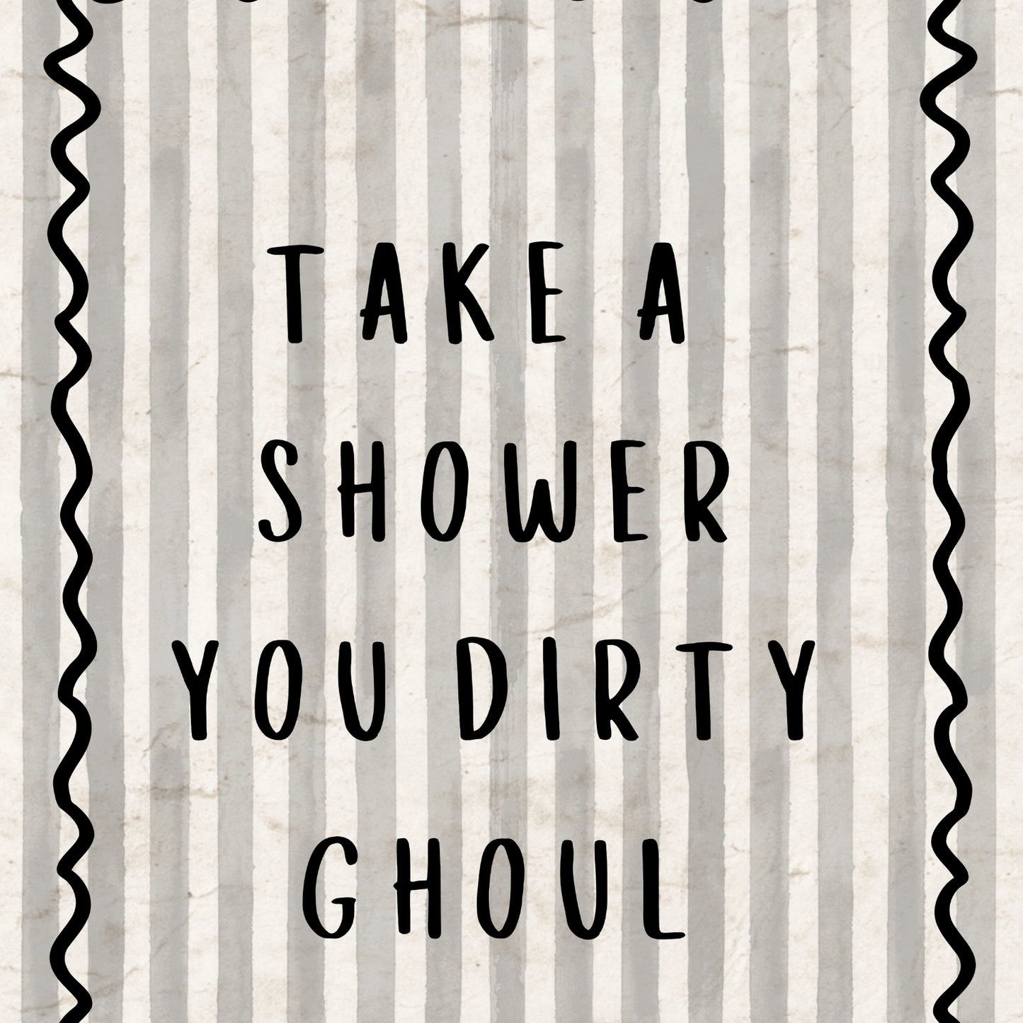 Funny Halloween Bathroom Wall Art