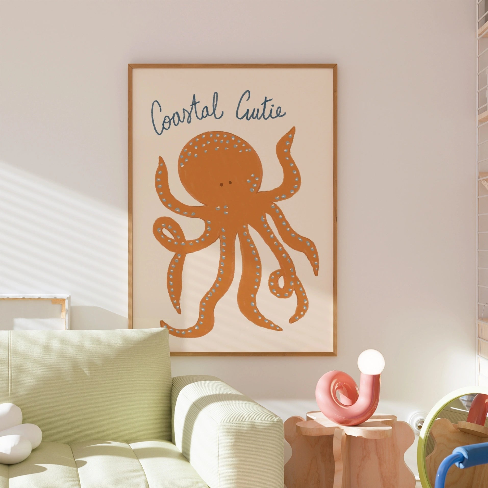 Affiche murale pieuvre