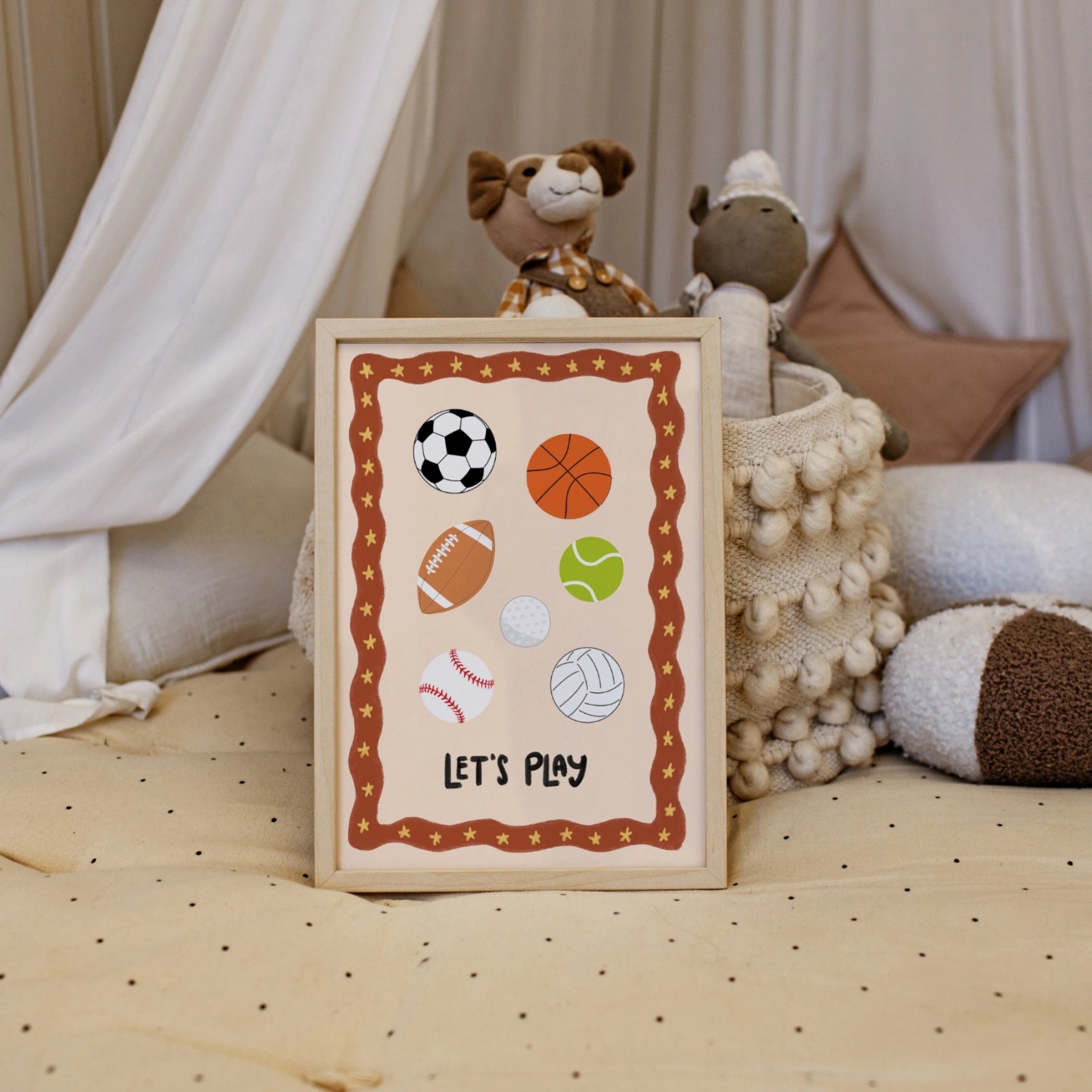 Let’s Play Sports Nursery Wall Art
