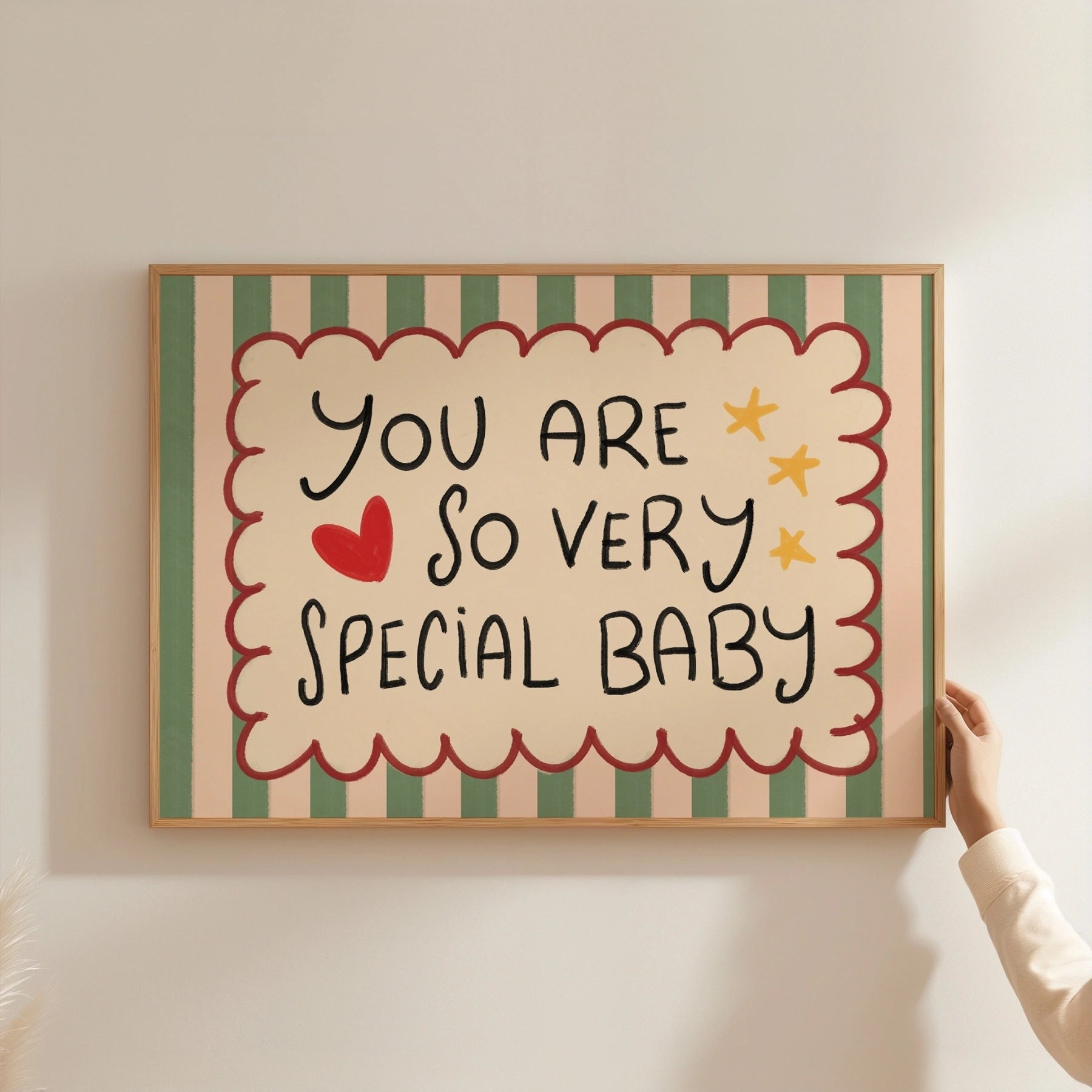You Are So Very Special Baby Wall Art, Colorful Kids Decor