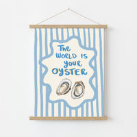 Stampa "The World Is Your Oyster" - Arte Murale da Cucina Costiera, Decorazione Murale Costiera