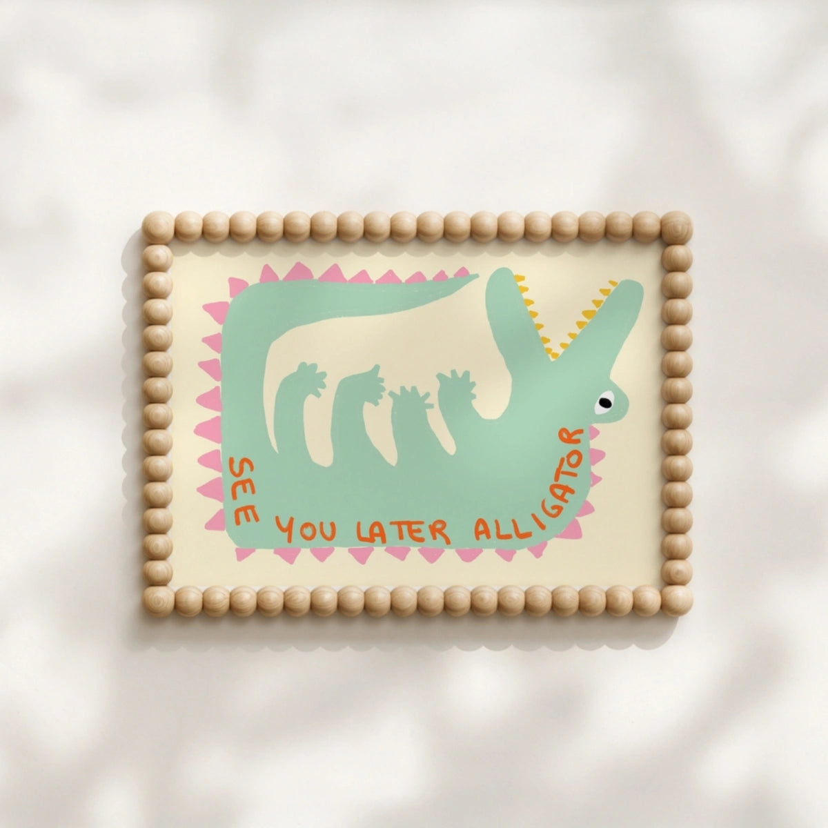 À Plus Tard Alligator – Décoration Murale Amusante pour Enfants, Décoration Murale Côtière