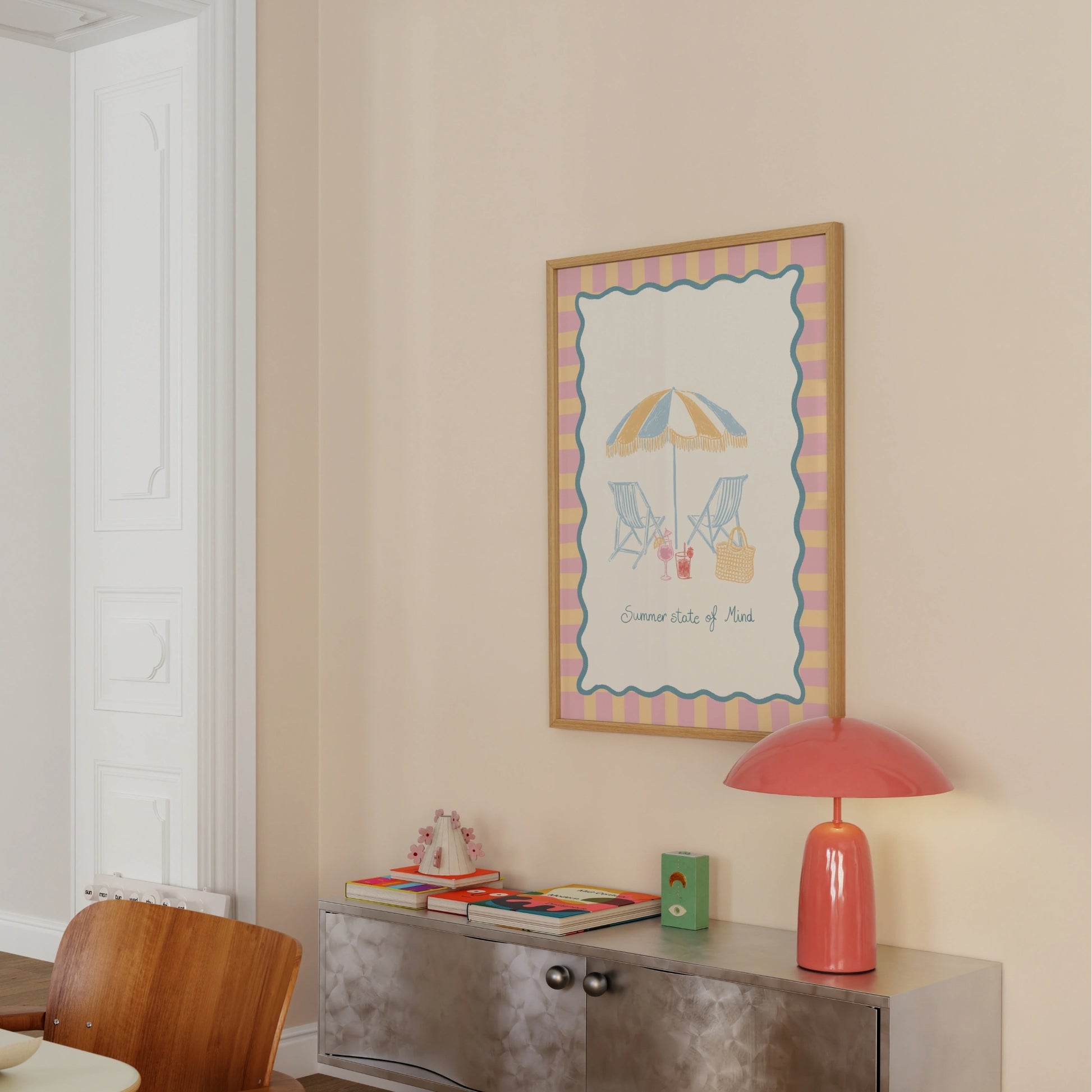 Poster costiero di spiaggia