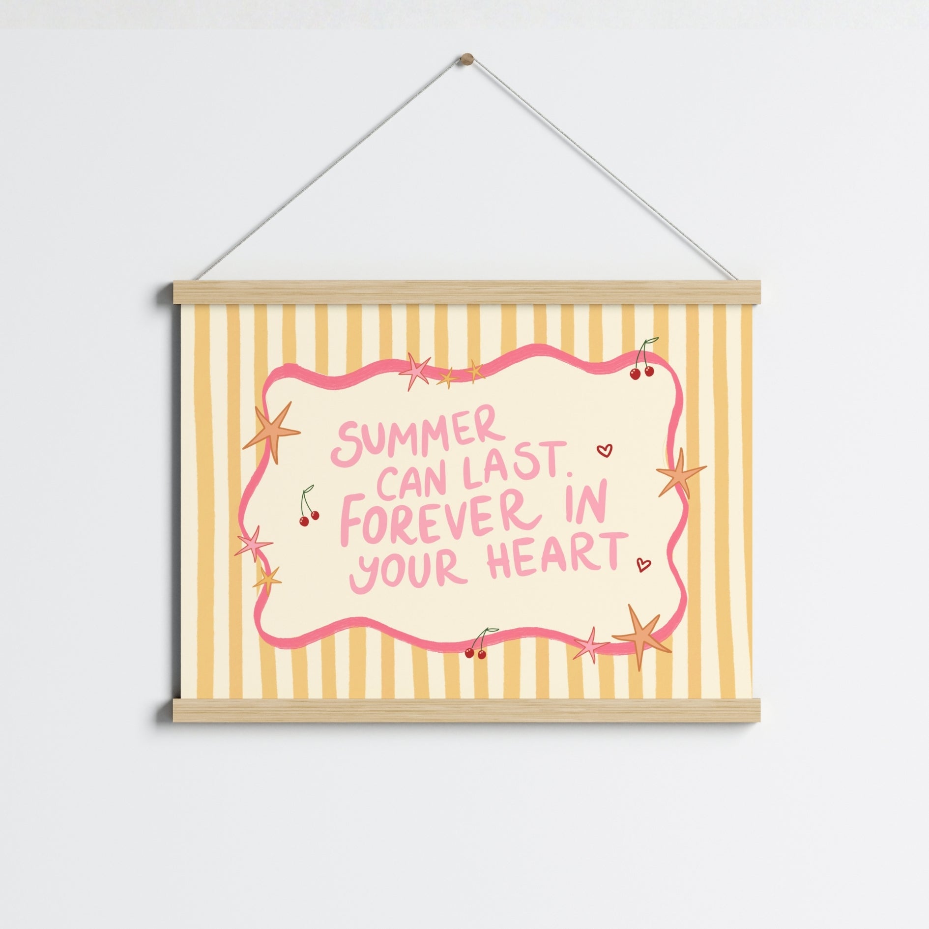 Summer Quote Wall Art Print