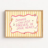 Summer Quote Wall Art Print