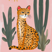 Cactus Jungle Leopard – Coastal Wall Art