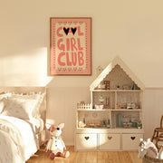 Cool Girl Club Hearts – Nursery & Kids Wall Art