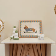 Dachshund on a Skateboard – Nursery & Kids Wall Art