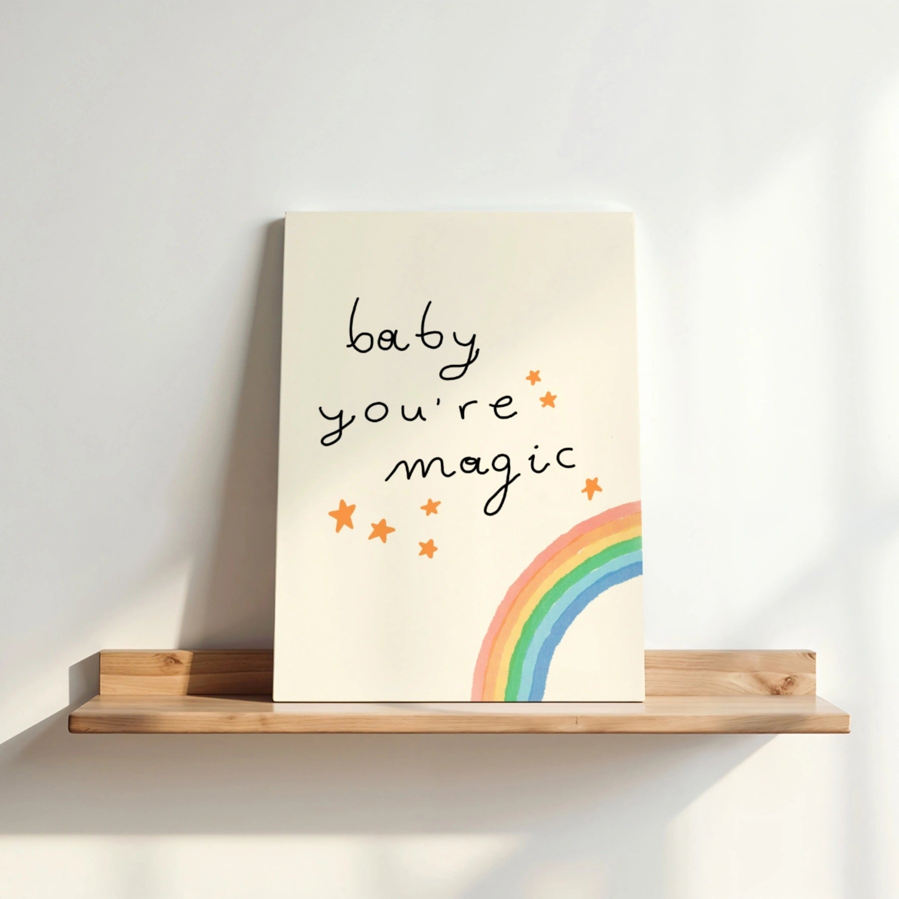 Stampa su tela per cameretta dei bambini "Baby You're Magic" 