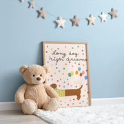 Cute Dachshund – Nursery & kids wall art
