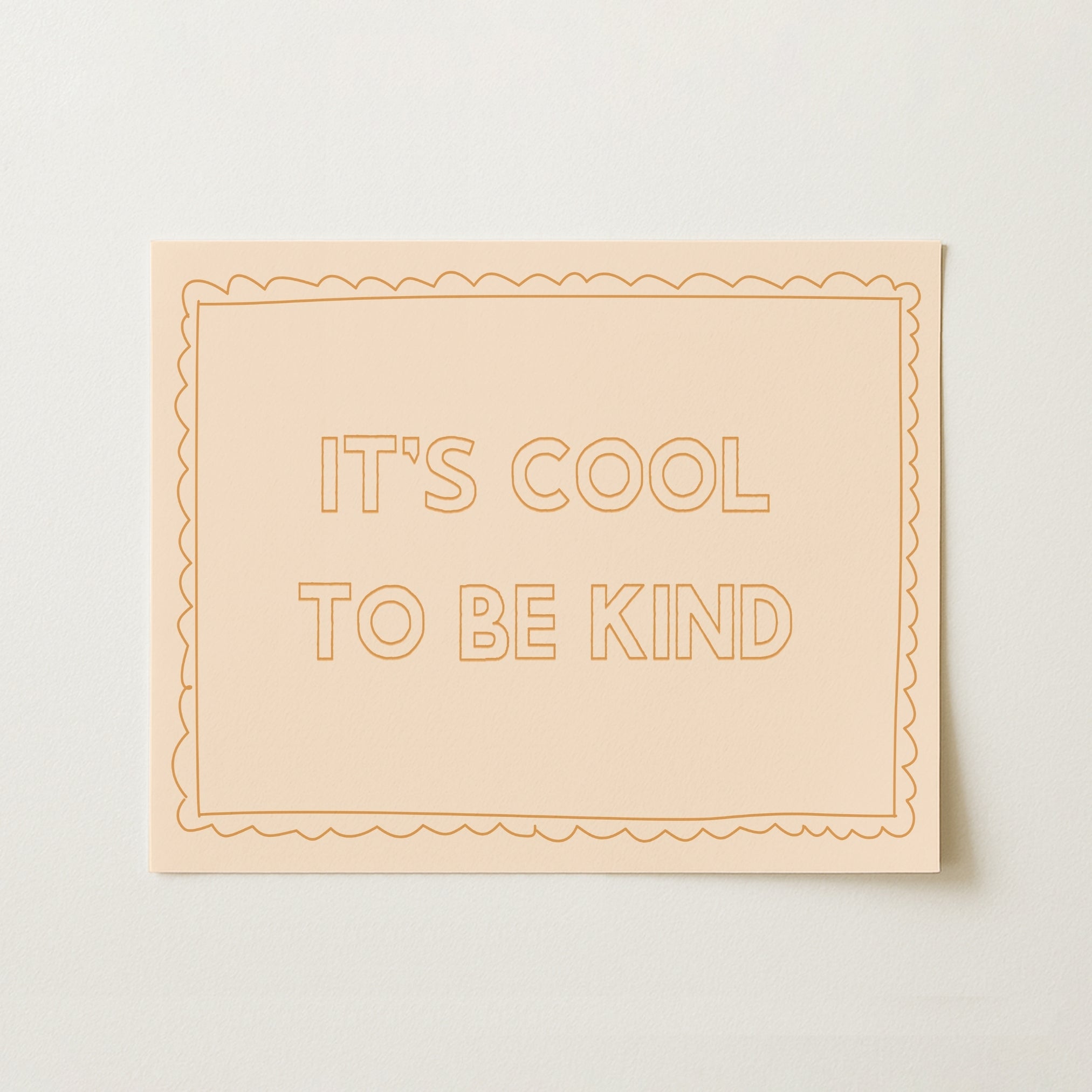 C'est cool d'être gentil - Affiche murale avec citations positives