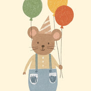 Mouse with Balloons – Poster per bambini