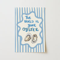 Stampa "The World Is Your Oyster" - Arte Murale da Cucina Costiera, Decorazione Murale Costiera