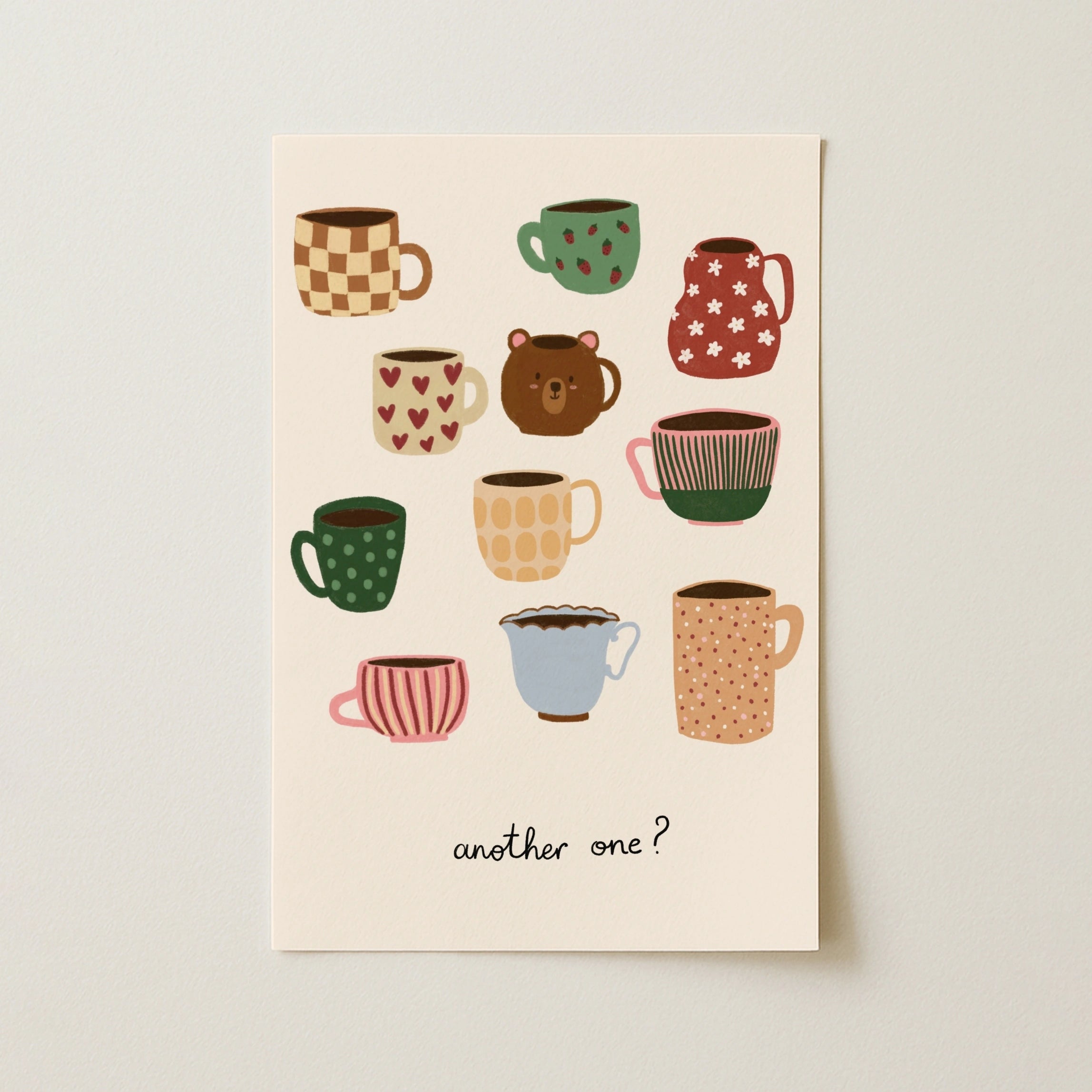 Cute Coffee Mug Print