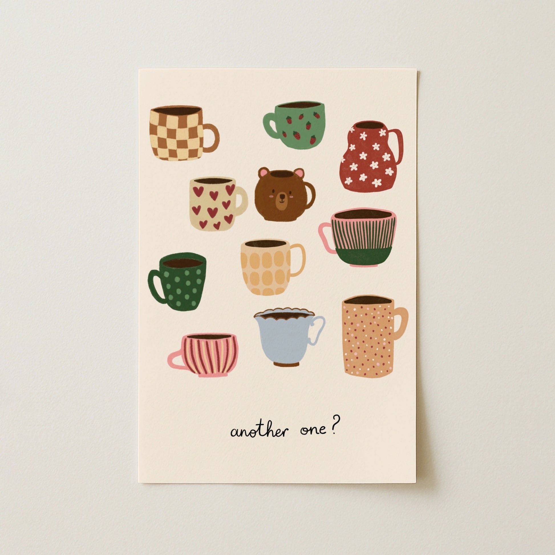 Cute Coffee Mug Print