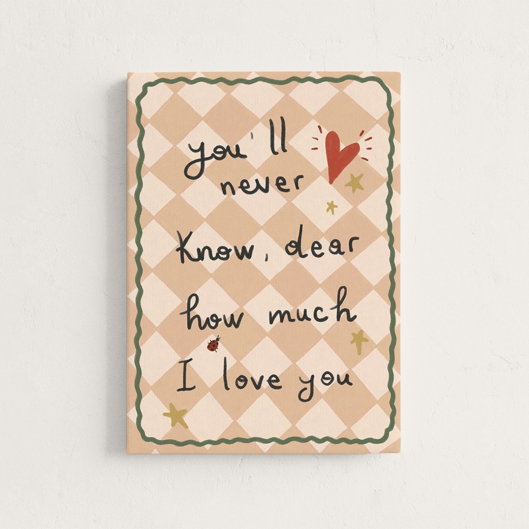 Neutral Baby Canvas Wall Art