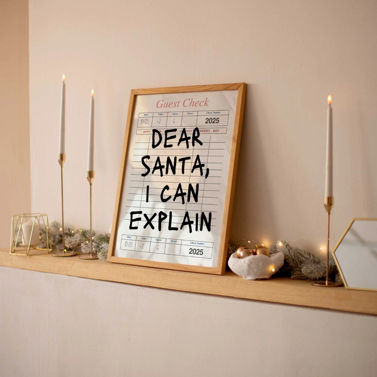 Dear Santa I Can Explain Wall Art