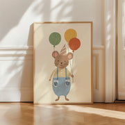 Mouse with Balloons – Poster per bambini