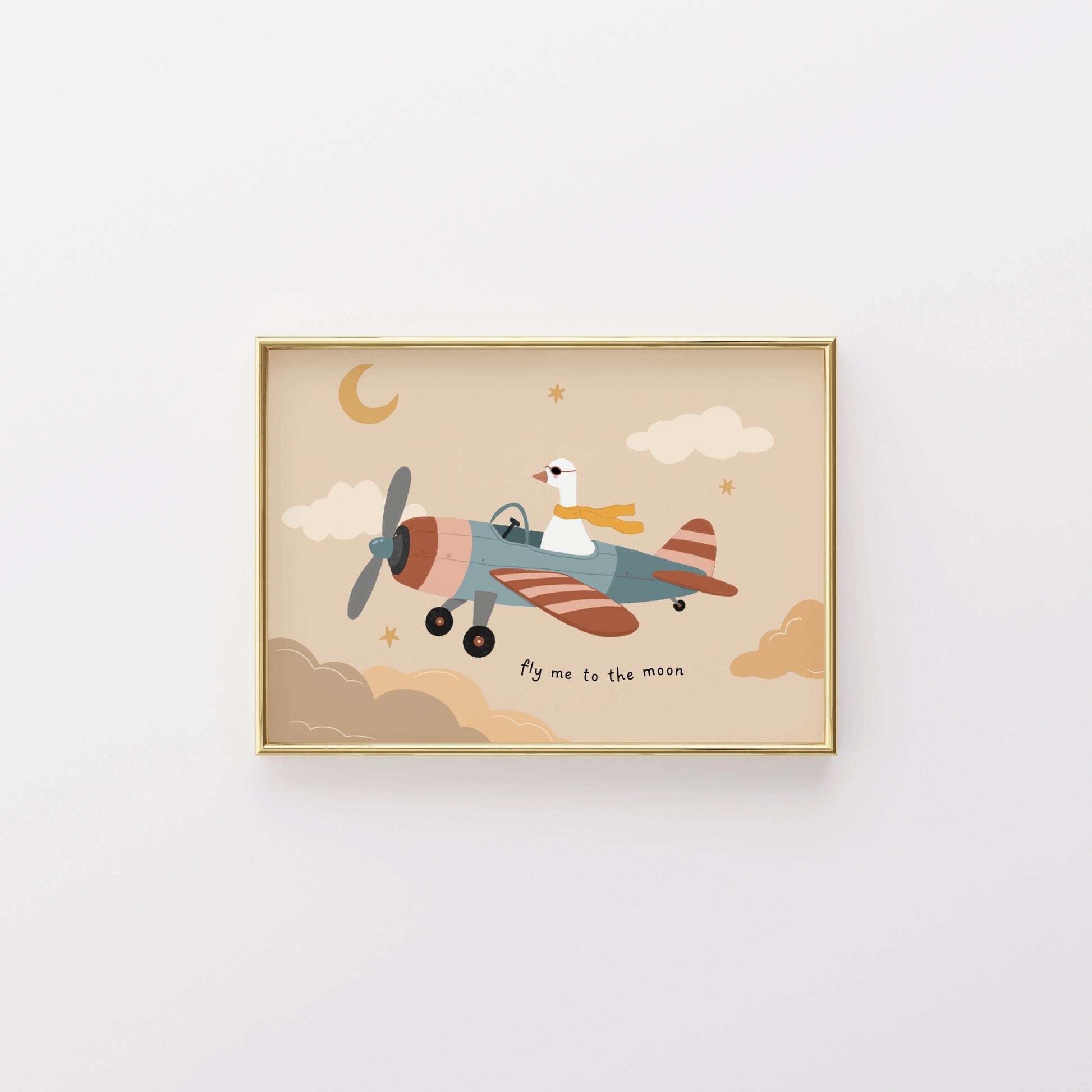 Stampa illustrata Oca pilota