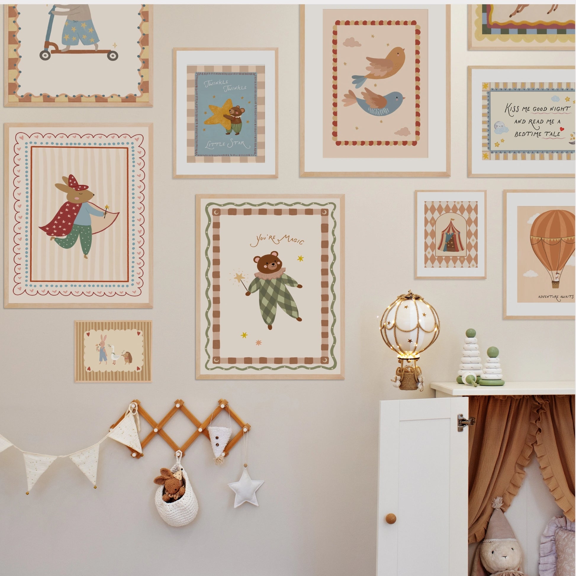 Handmade Pastel Nursery Decor, over 100 prints  (Instant Download)