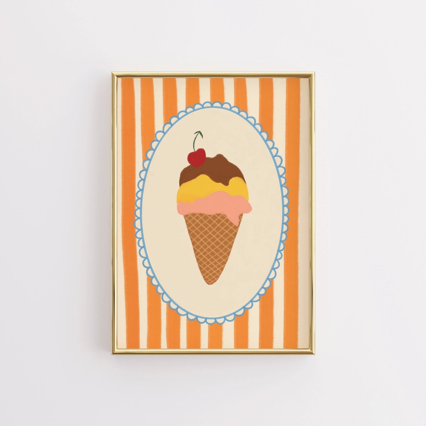 Arte murale con gelato