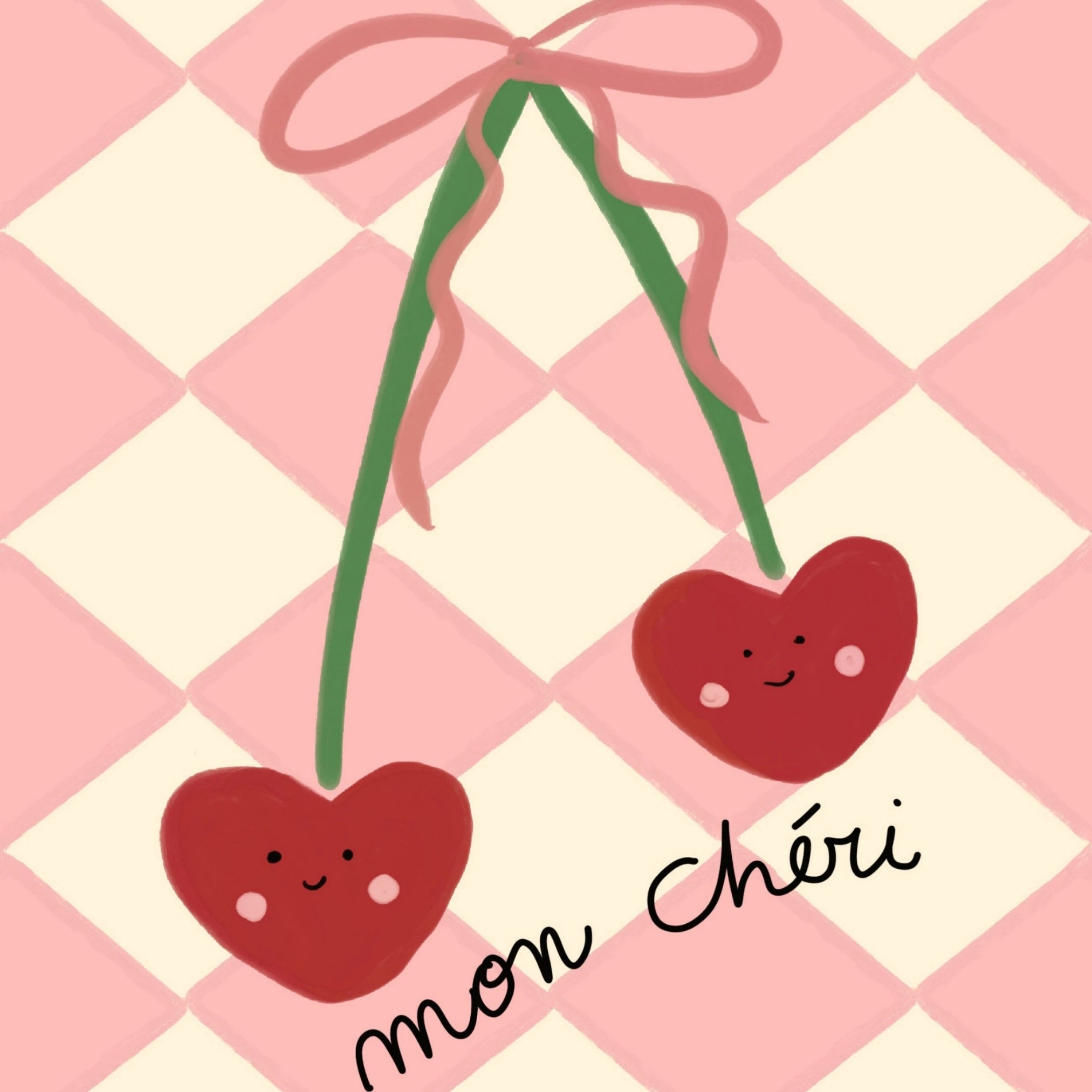 Mon Chéri - Affiche pour chambre d'enfant