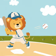 Whimsical Baseball – Poster per bambini