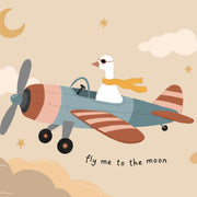 Goose Pilot Illustration – Poster per bambini