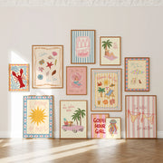 Trendy Summer – Set di stampe da parete – 20 illustrazioni stampabili