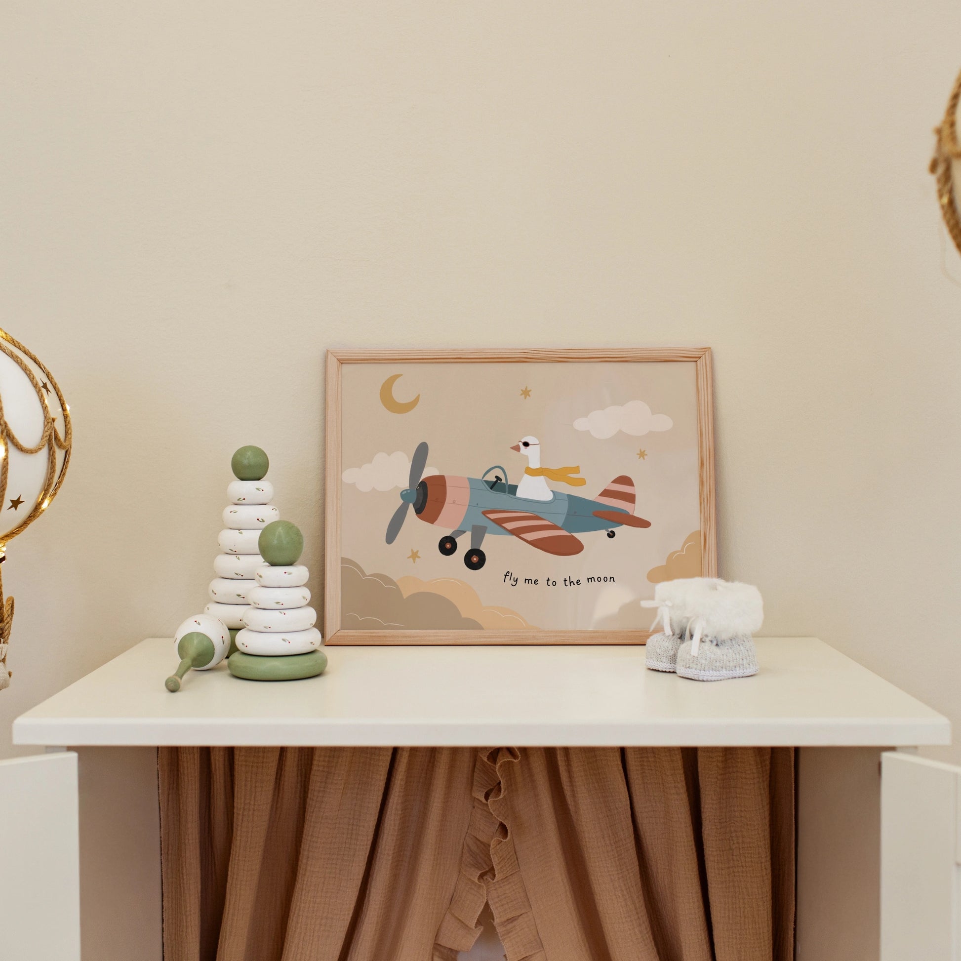 Stampa illustrata Oca pilota