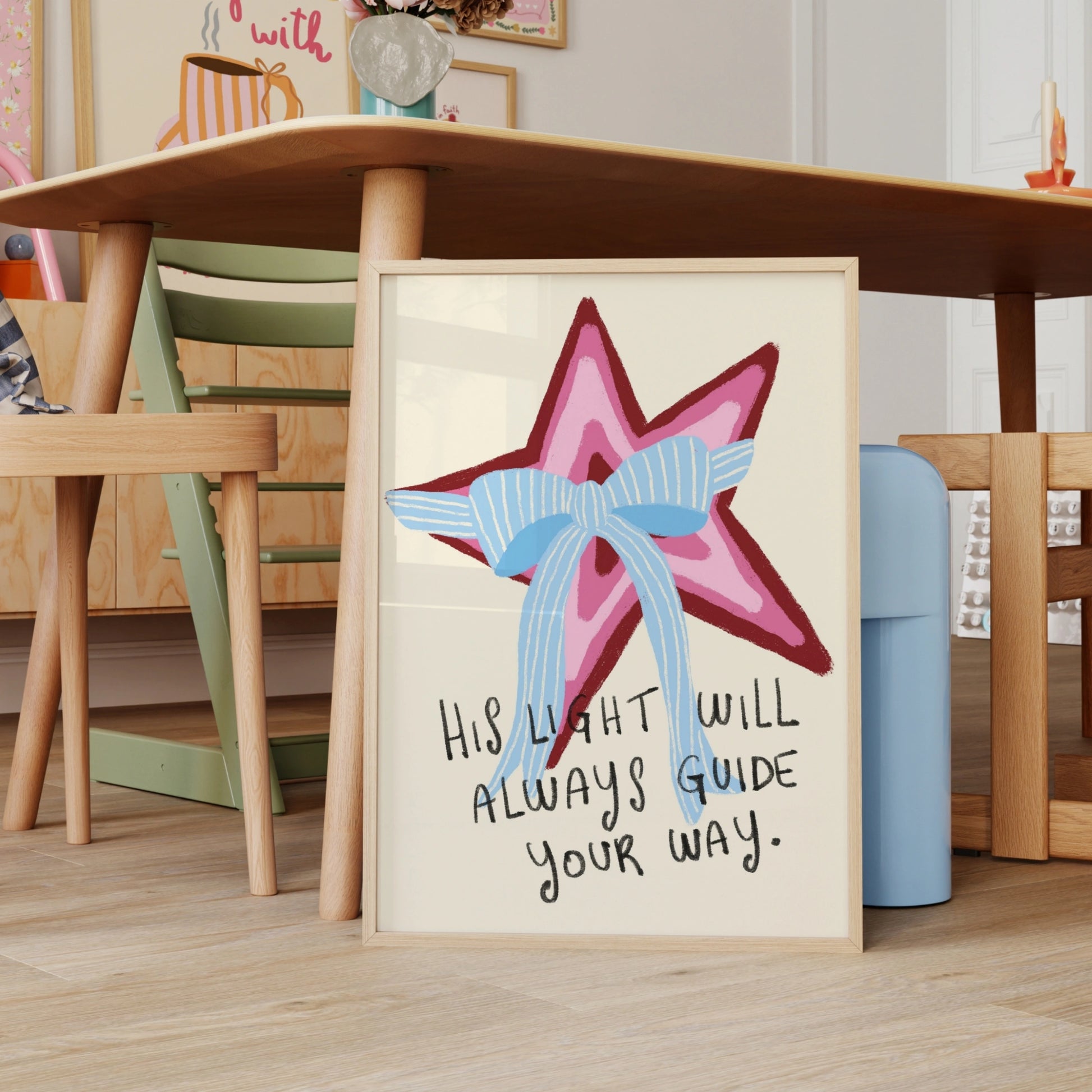 Décoration chrétienne féminine pastel