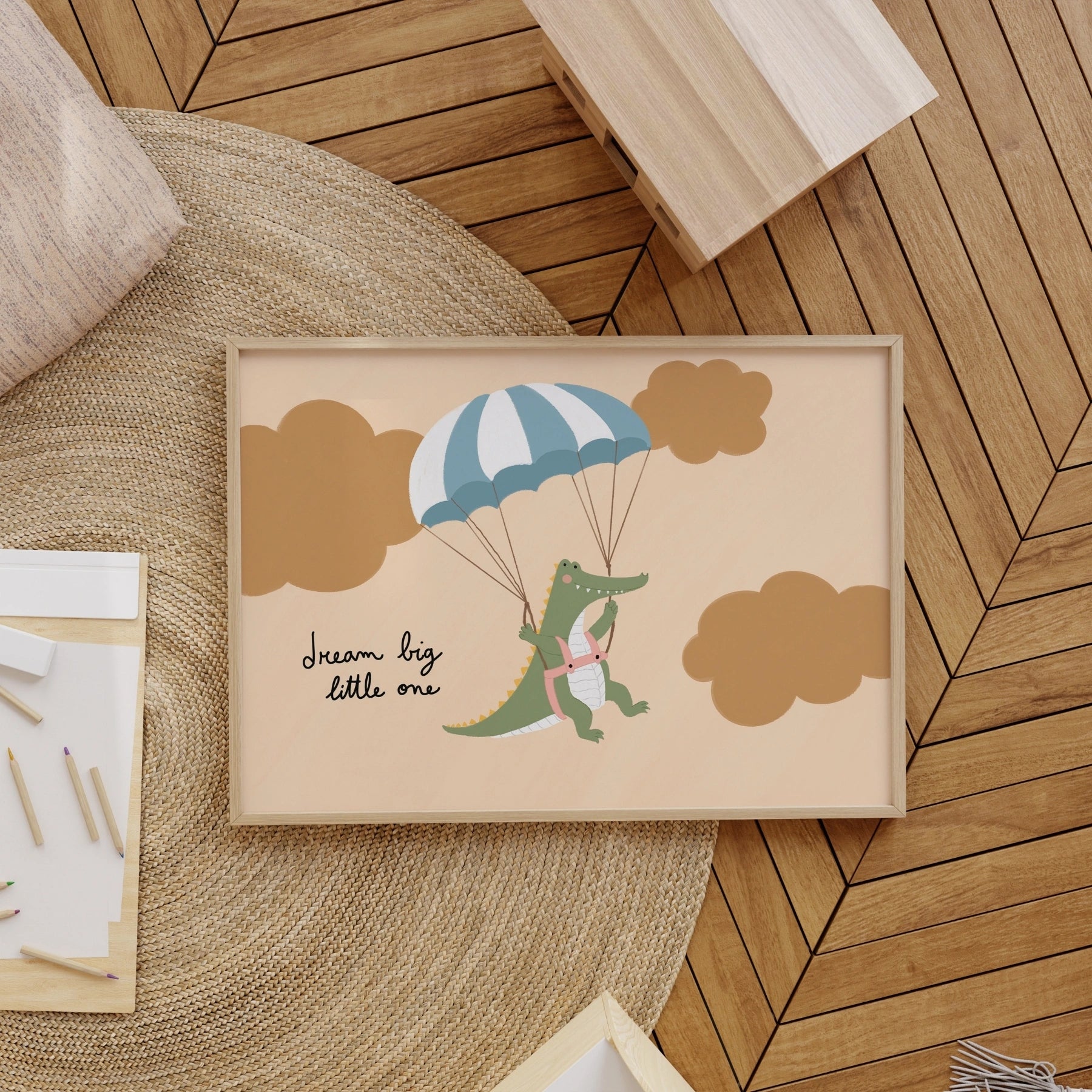 Crocodile Nursery Print