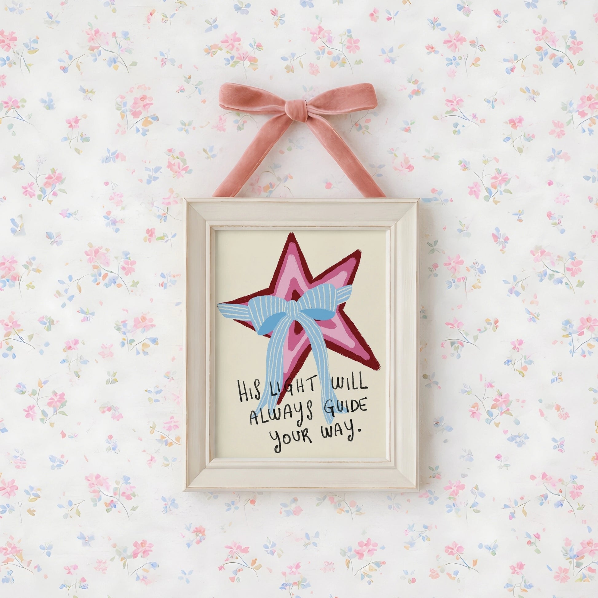 Décoration chrétienne féminine pastel