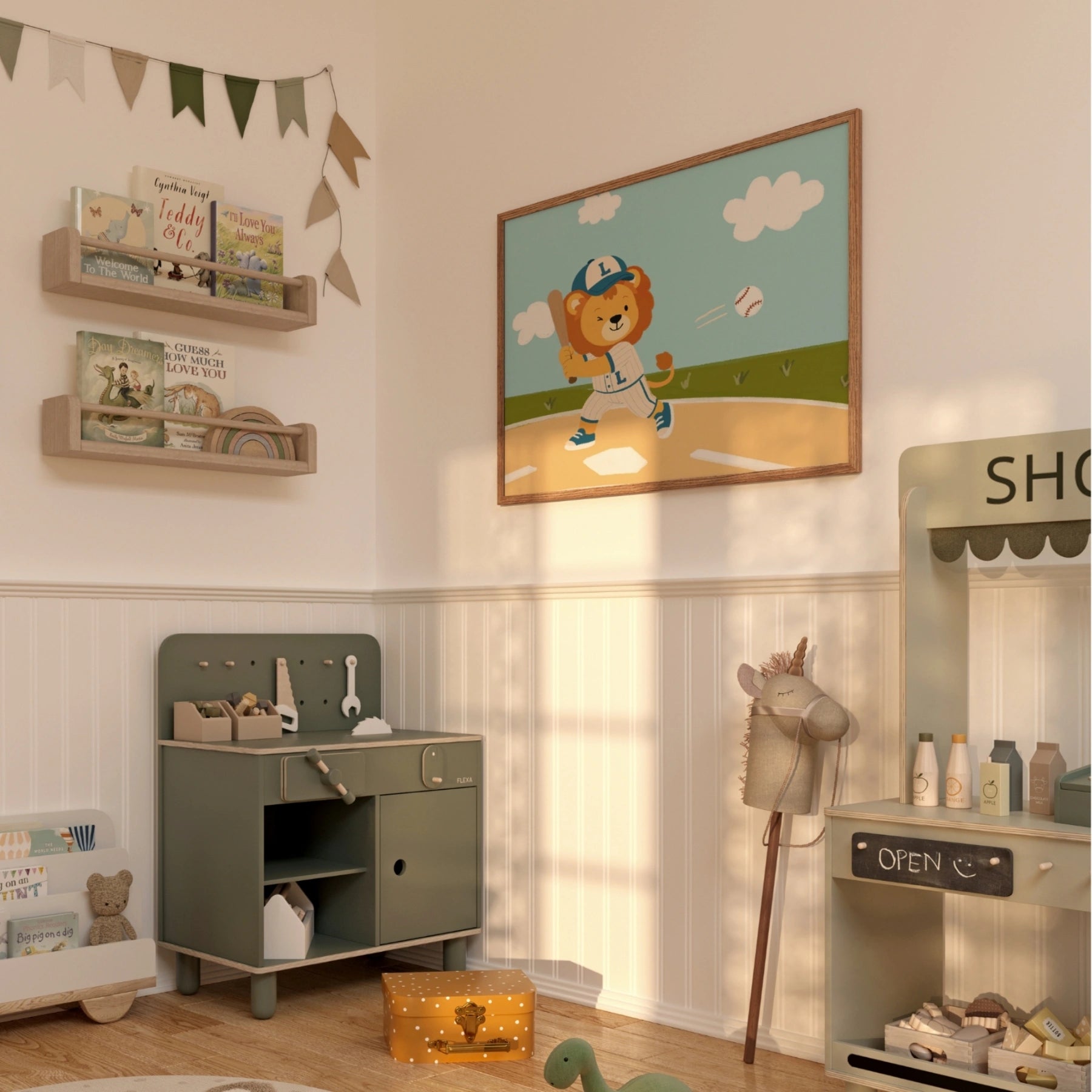 Whimsical Baseball Wall Decor