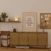 Cool People Cooking Here – Kitchen Wall Art