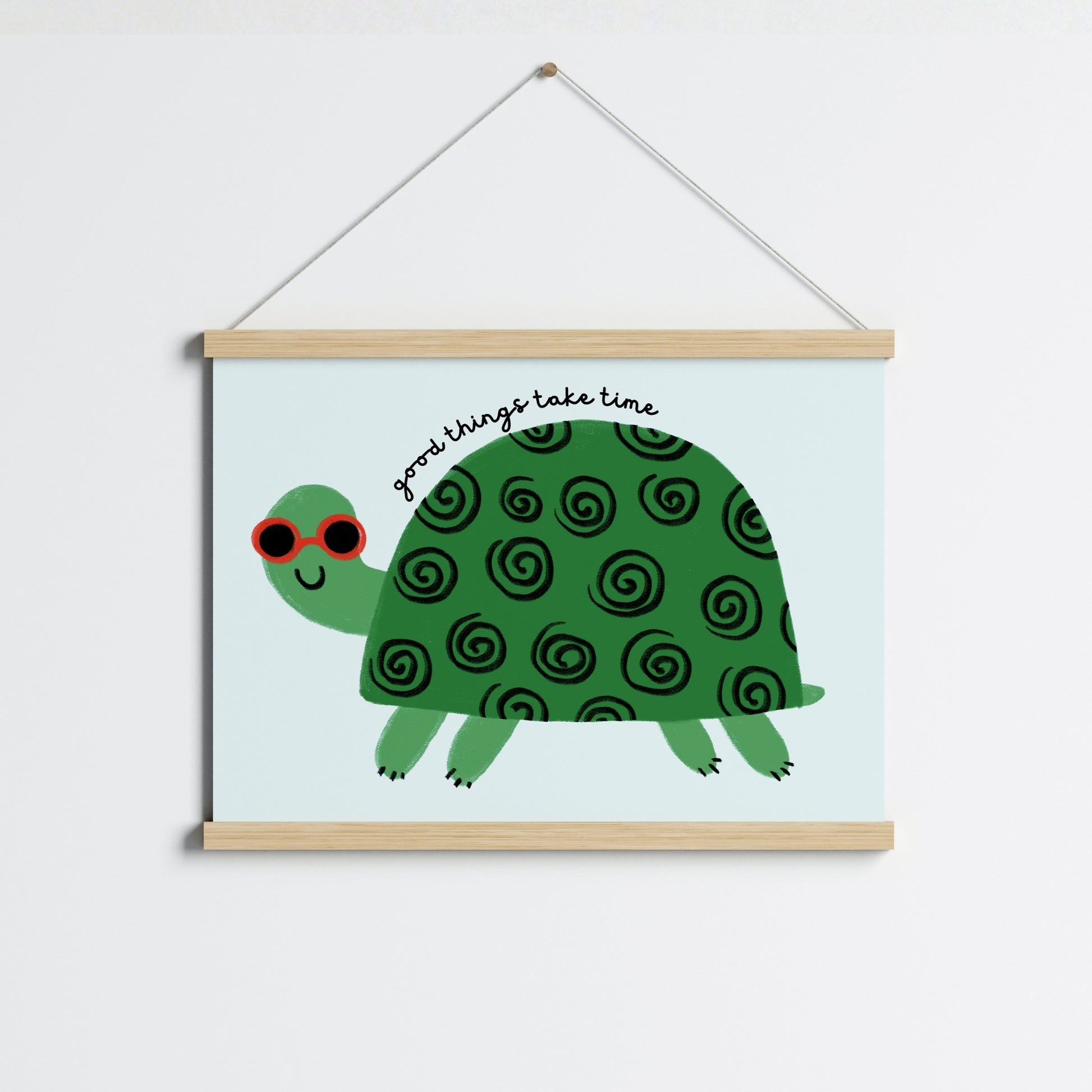 Turtle Nursery Print – Cute Animal Wall Art