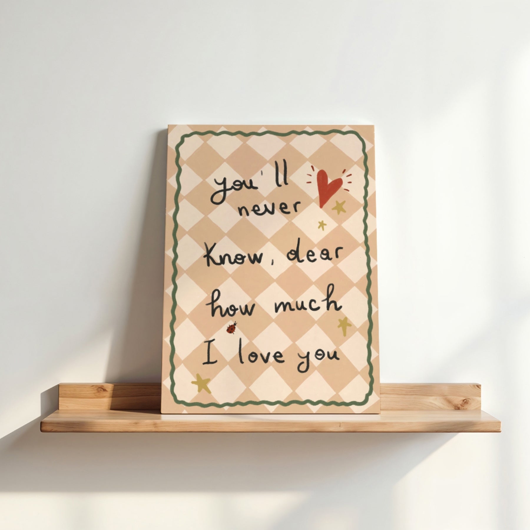 Tableau sur toile neutre pour bébé