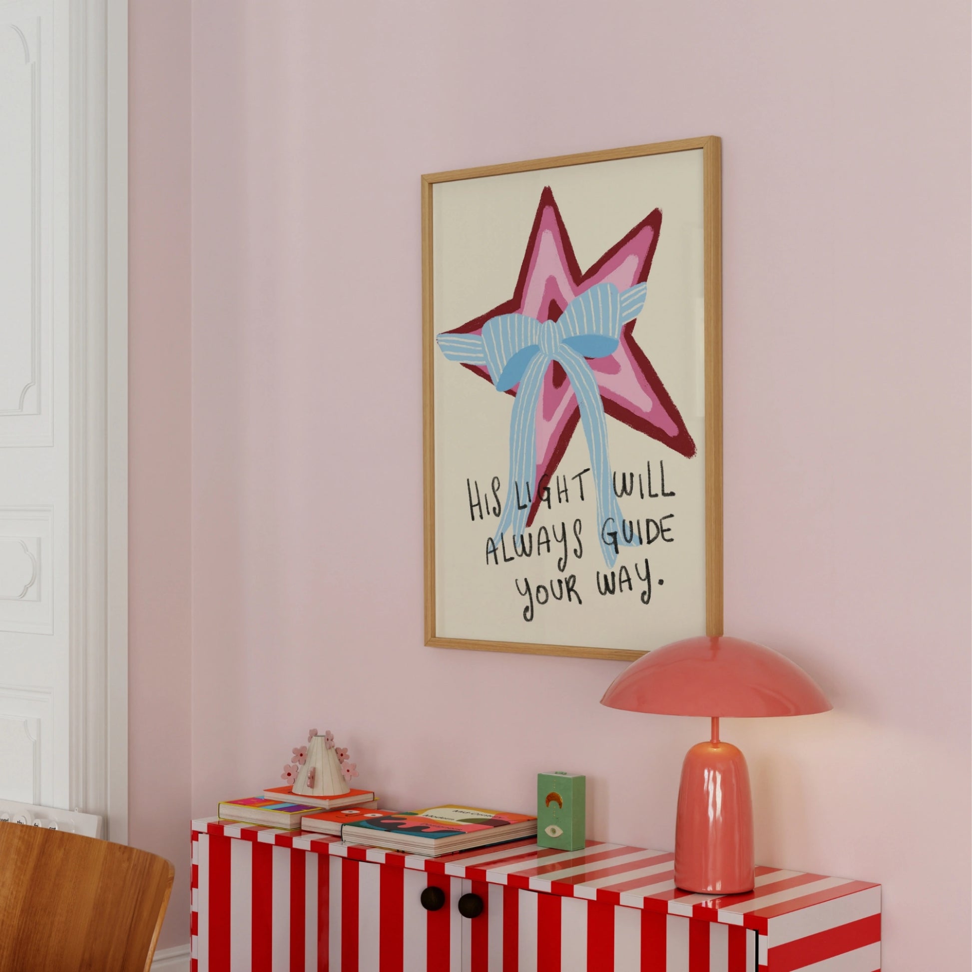 Décoration chrétienne féminine pastel