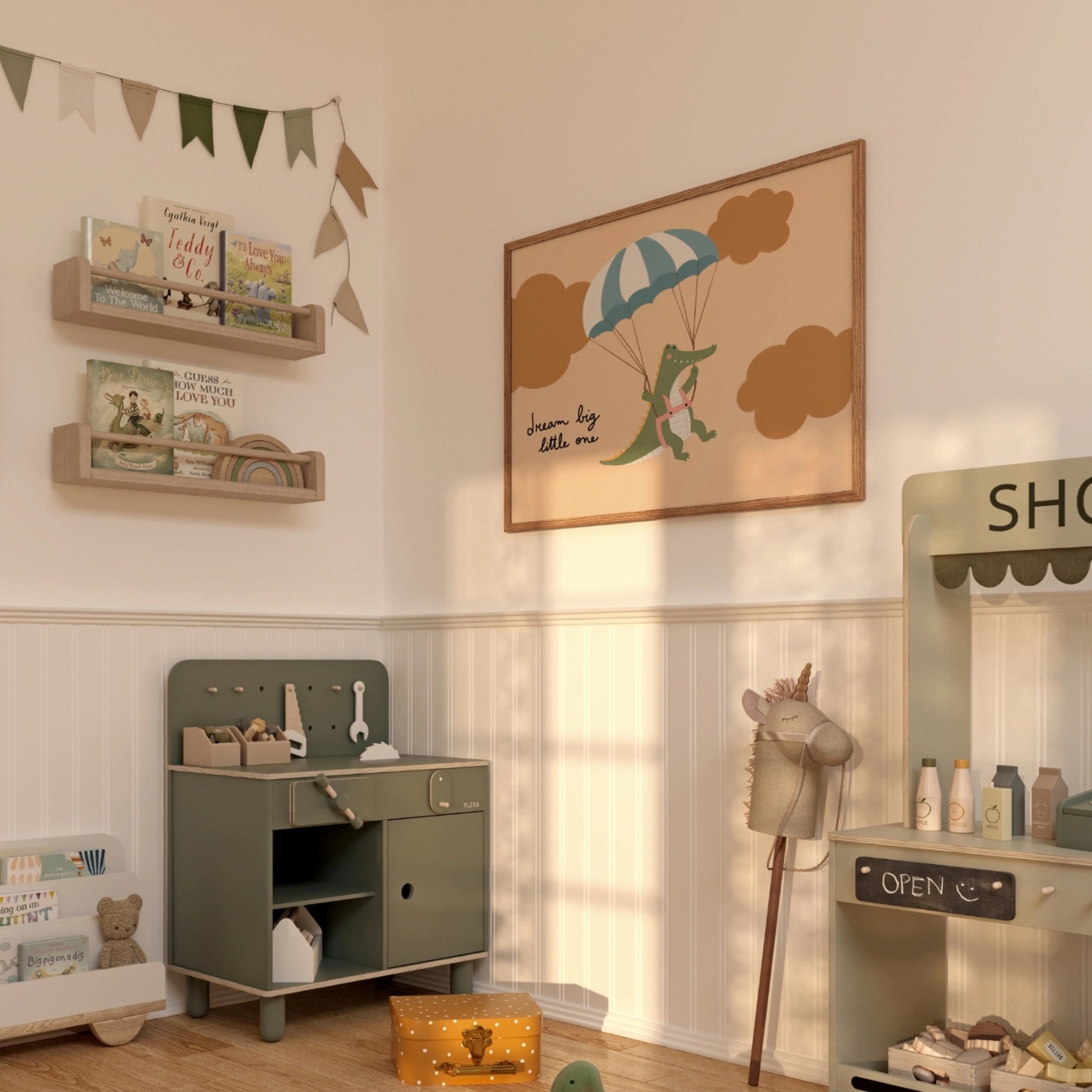 Crocodile Nursery Print