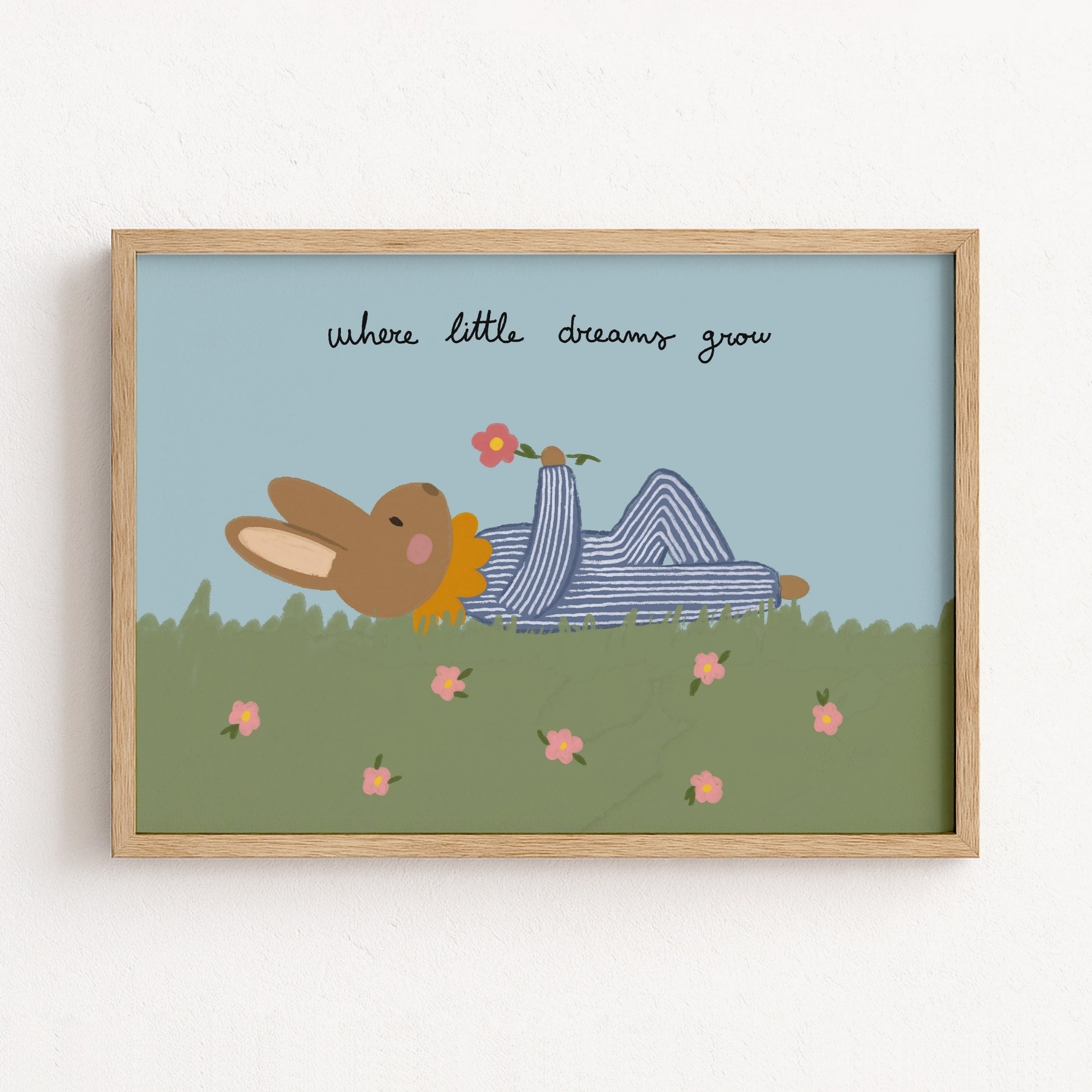 Arte murale Coniglietto per camera bambini