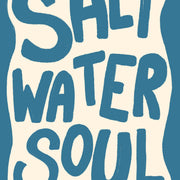 Salt Water Soul Blue – Coastal Wall Art