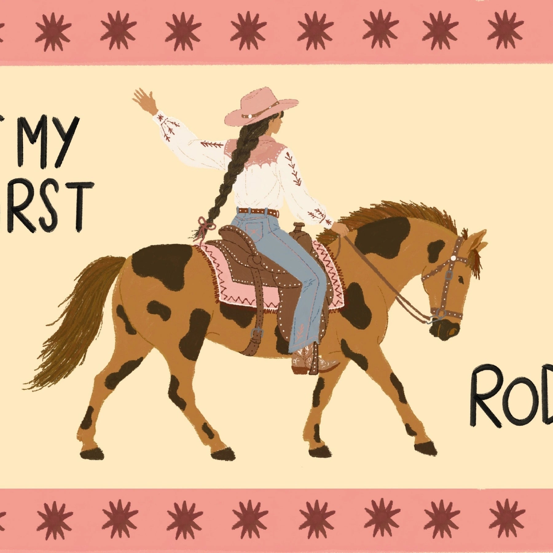 Cowgirl Rodeo Print