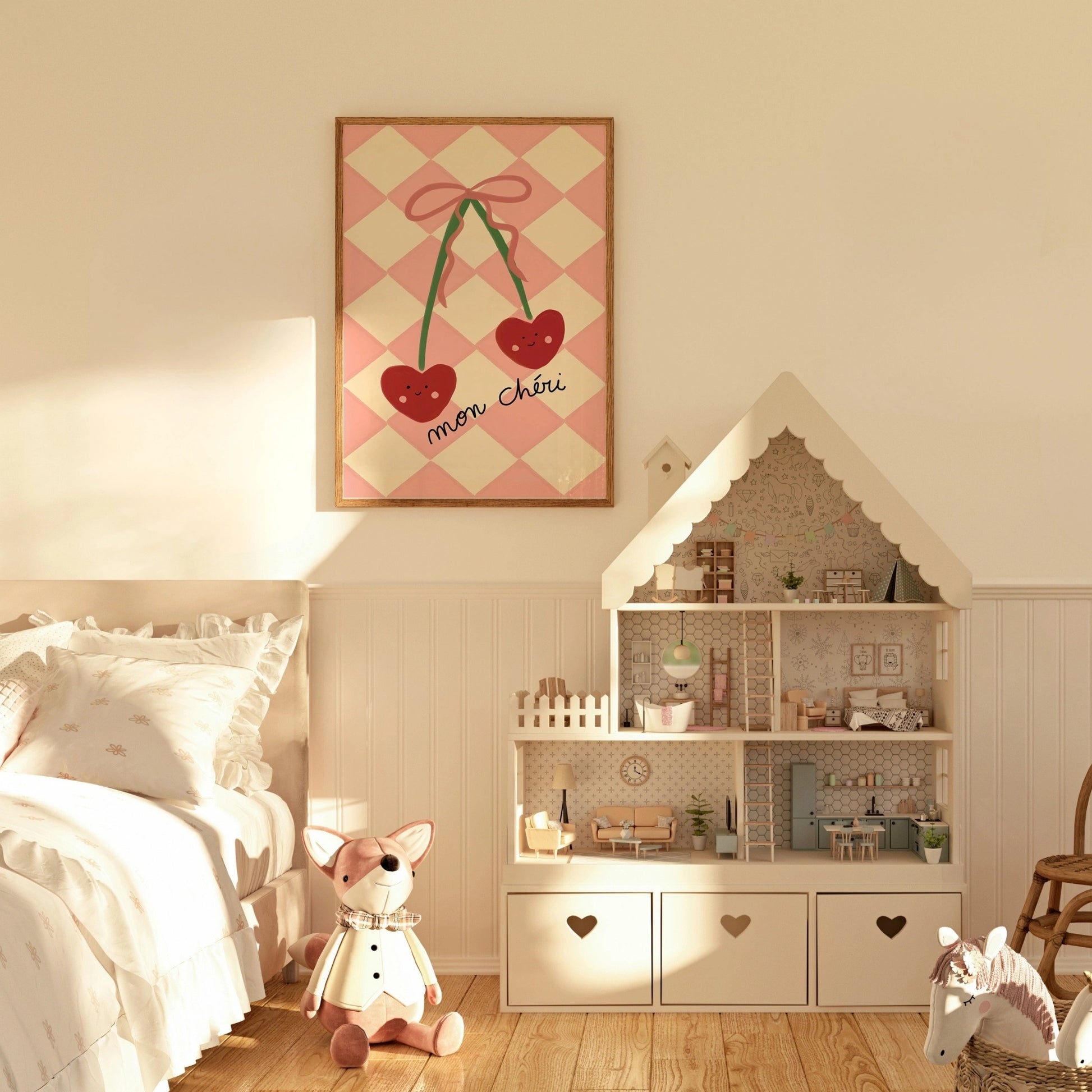 Mon Chéri - Affiche pour chambre d'enfant