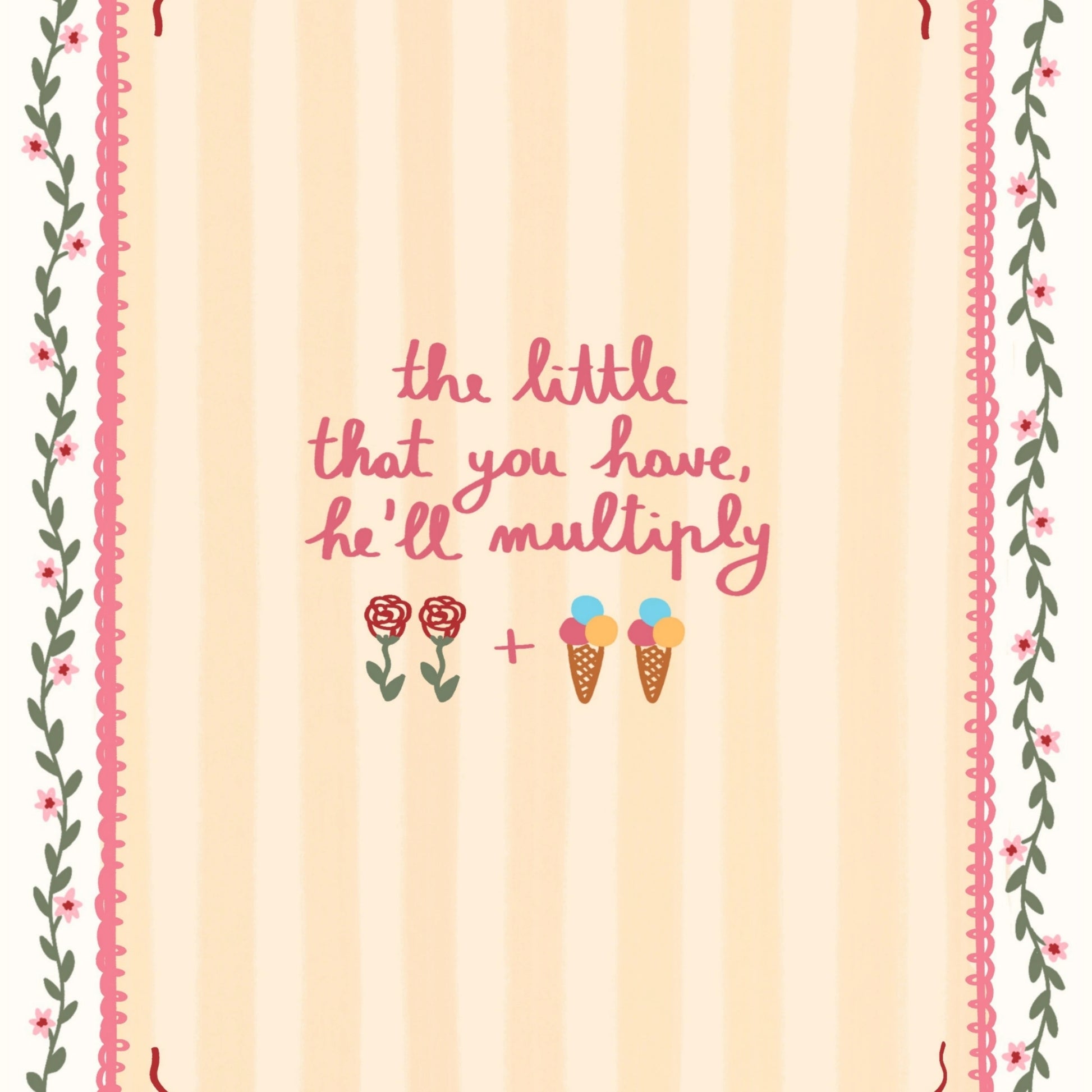 Art chrétien rose pâle