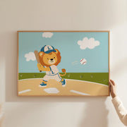 Whimsical Baseball – Poster per bambini