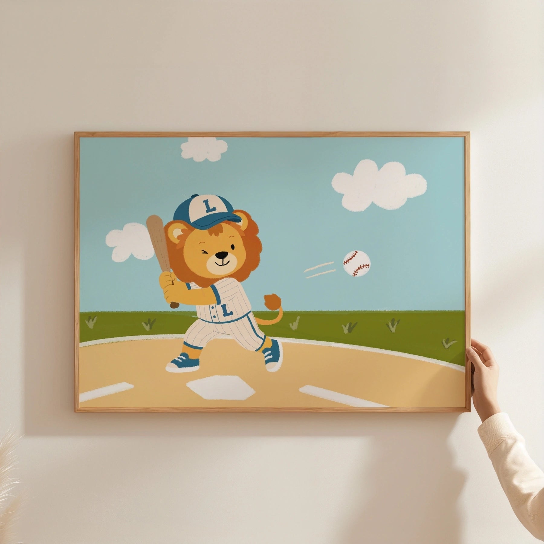Whimsical Baseball Wall Decor